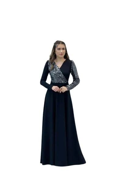 Diya Agarwal - Twenty Dresses Olive Green Sequin High Neck Midi Dress